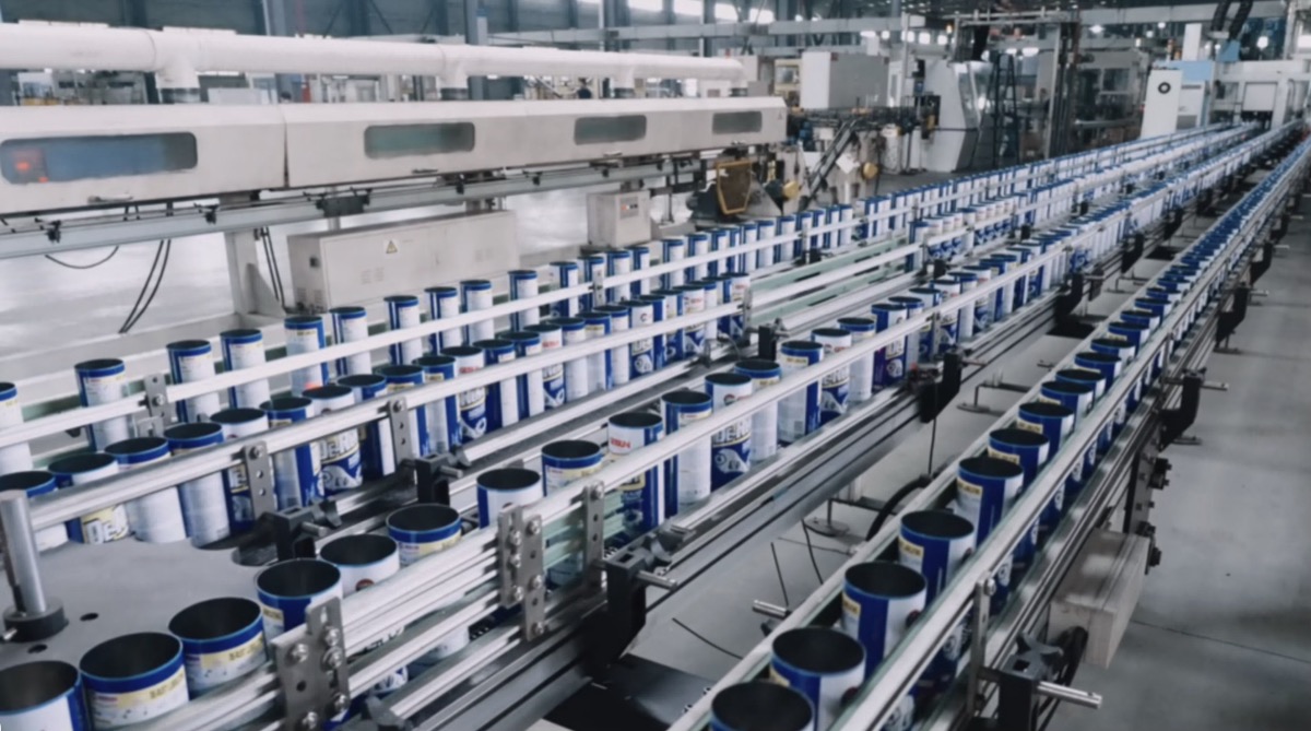 Industrial packaging production line